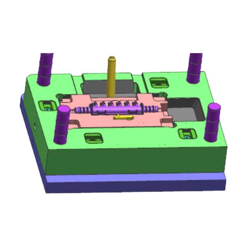 Plastic Multi-Tube Connector Iniectio Molda Partibus